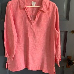 Sigurd Olsen pink linen shirt size M